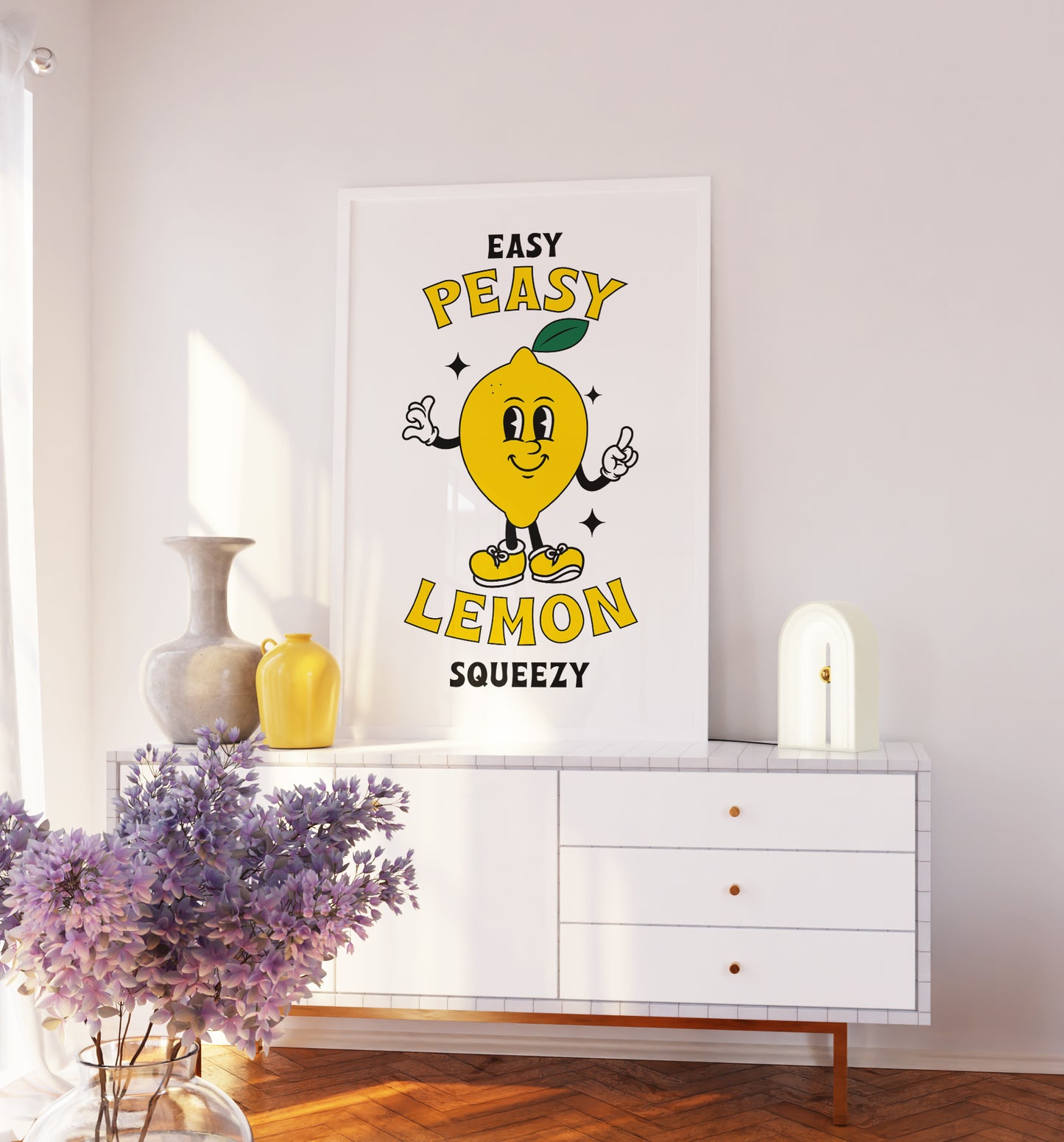 Easy Peasy Lemon Squeezy Art Print