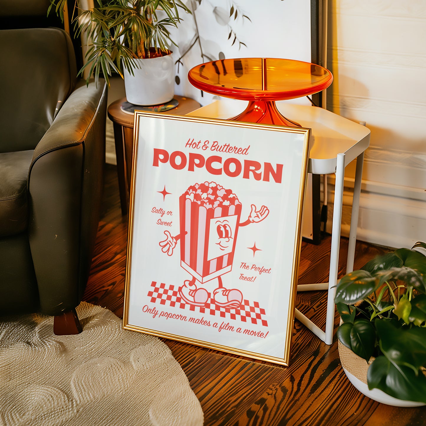 Retro Popcorn Print