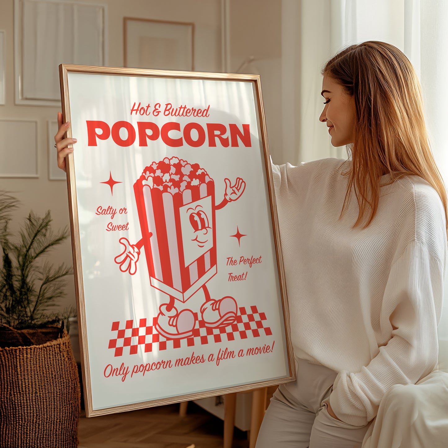 Retro Popcorn Print