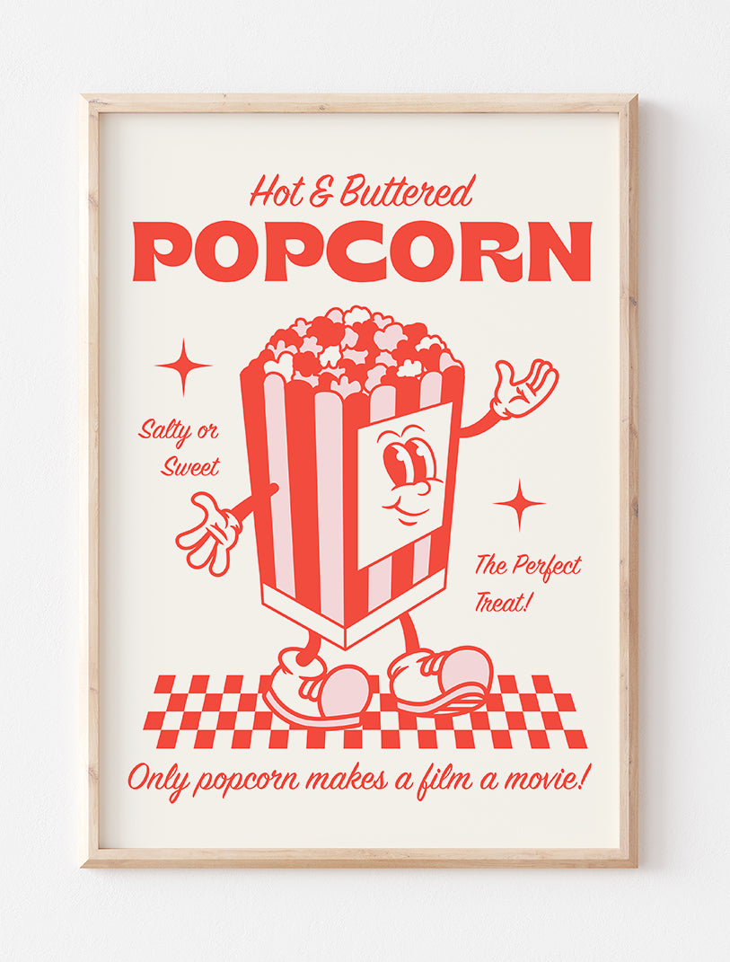 Retro Popcorn Print