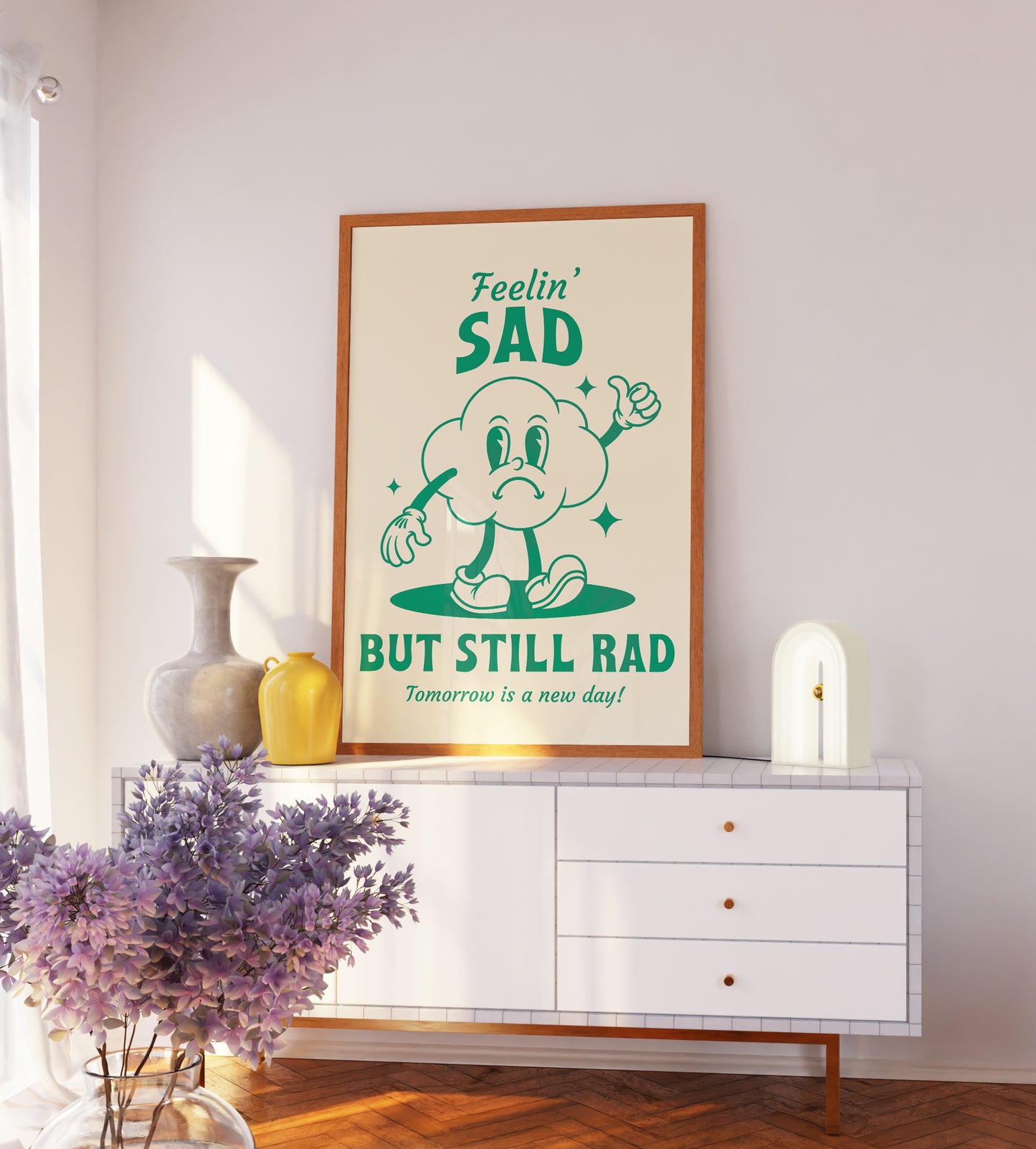 Sad But Still Rad Art Print