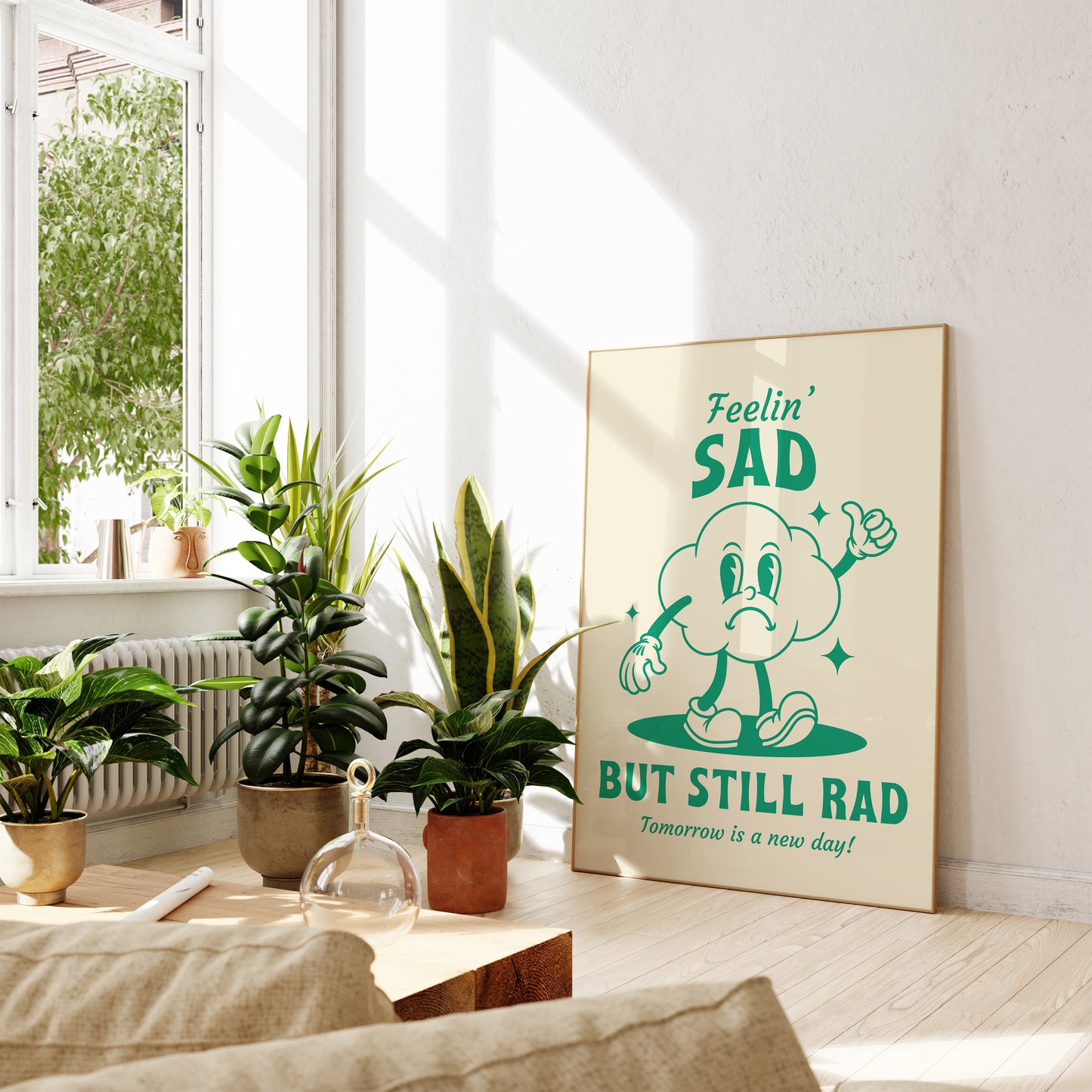 Sad But Still Rad Art Print