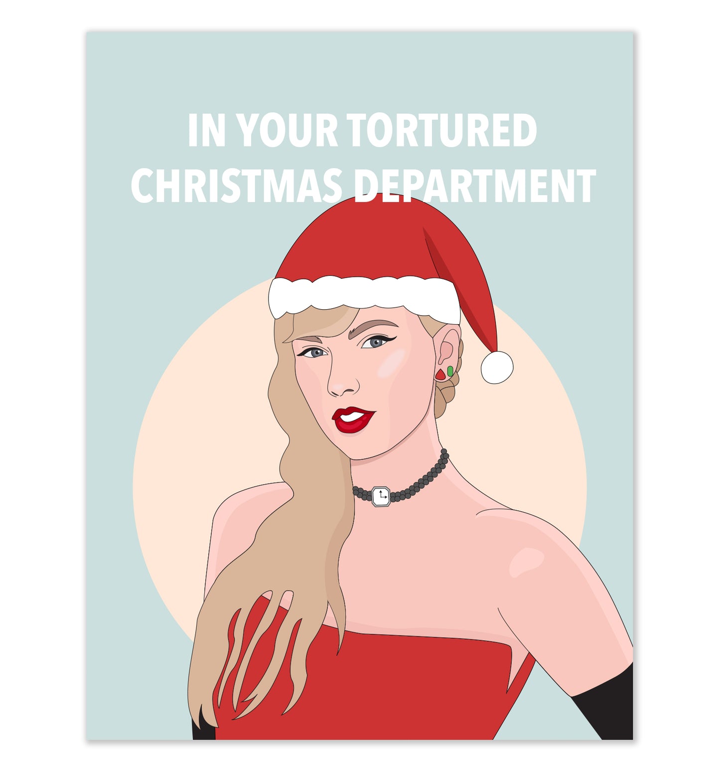 Tortured Christmas Department Card