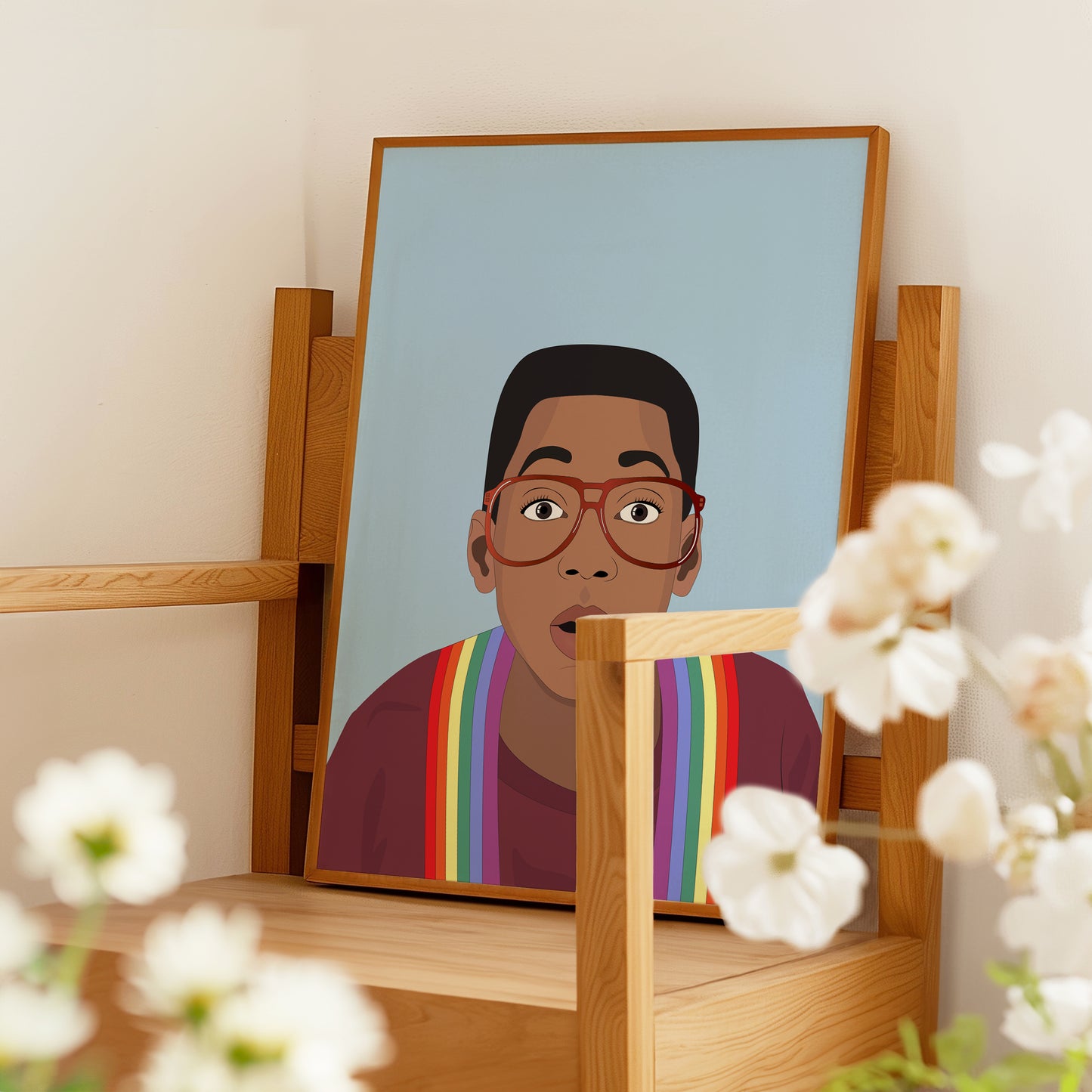 Steve Urkel Art Print