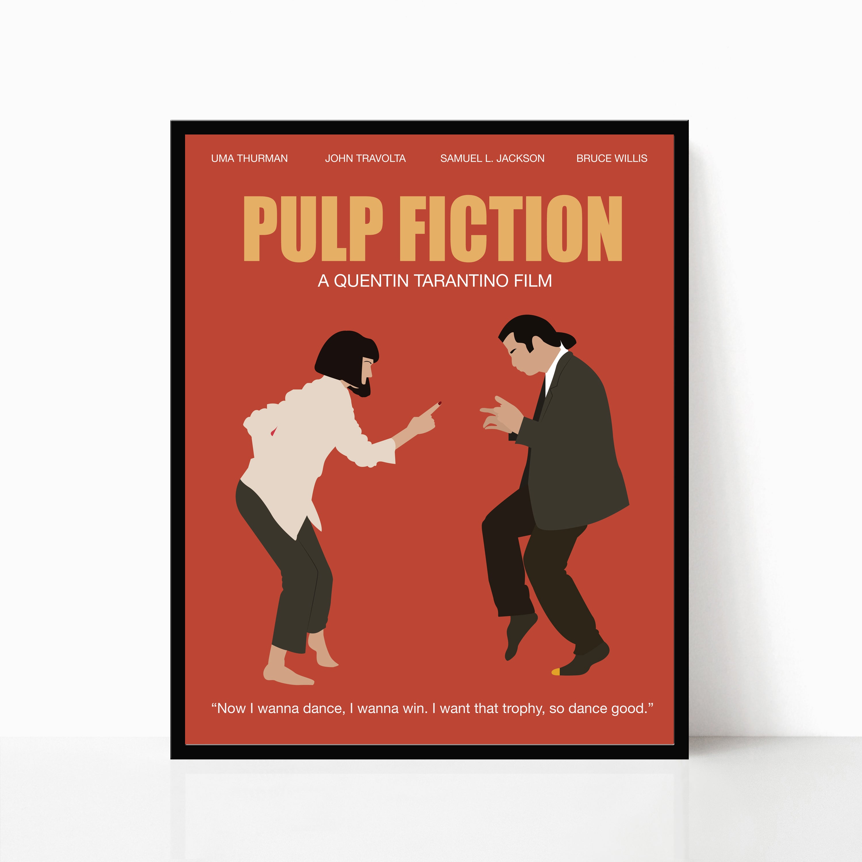 Pulp Fiction Minimalist Movie Poster – Poppermost Prints